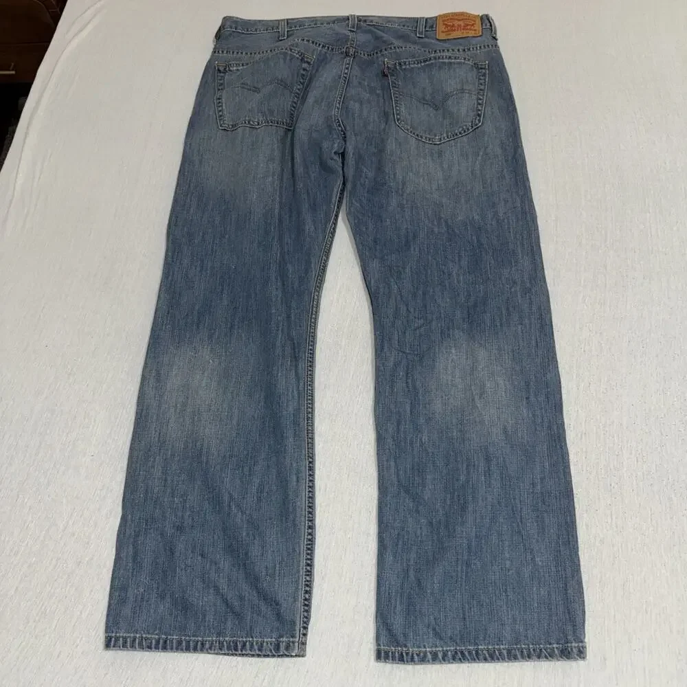 Levi's 569 Loose Straight Jean's Men's 38x32 Pants Blue Denim Baggy
